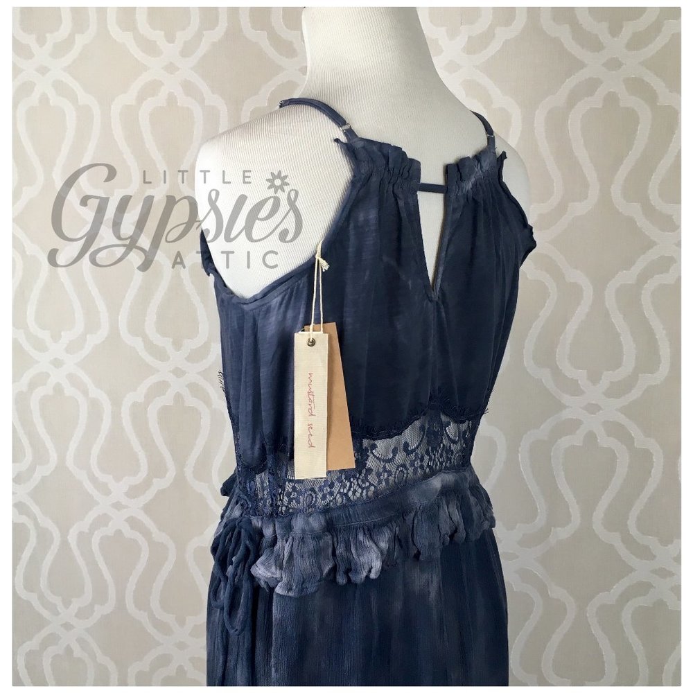 Sarina Mineral Wash and Lace Maxi Dress - Picture 4 of 12